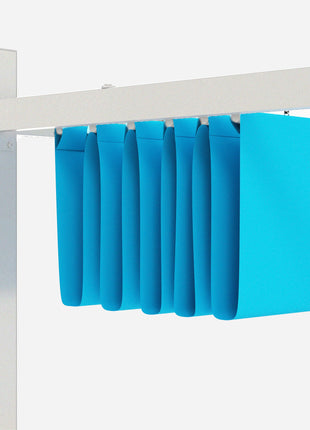 10' x 10' Retractable Pergola Canopy with Magnetic Fixture, UPF30+ Outdoor Pergola, Blue