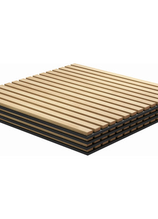 24" x 24" Wood Panels for Wall, 4 Pack Acoustic Panels, Sound Absorbing Slat Wall for Wall Decor, Home, Oak