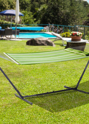 Universal Hammock Stand 10-13ft Adjustable Steel Stand Space-Saving and Portable Carrying for Indoor and Outdoor Use, Black