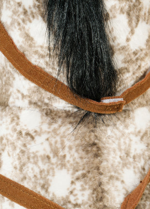 Kids Ride on Horse with Neighing Sound, Saddle for Ages 3-8