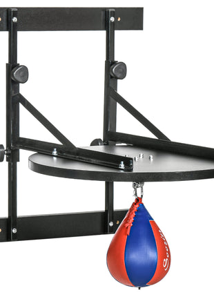 Adjustable Speed Bag Platform, Wall Mounted Speed Bags for Boxing, with 360-Degree Swivel and 10'' Speedbag