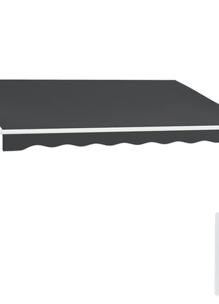 10' x 8' Electric Retractable Awning, Sun Shade Shelter，Remote Controller and Crank Handle for Deck, Balcony, Yard,