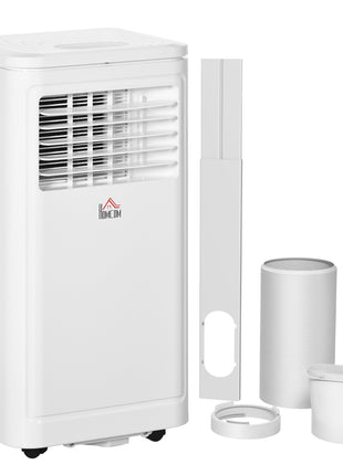8,000 BTU Portable AC Unit for Apartment , Compact, Movable & Evaporative Cooler for Small Spaces, White
