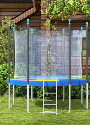 12FT Trampoline Spring Cover, Safety Trampoline Pad Replacement, Waterproof and Tear Resistant, All Weather Trampoline Accessories, Multi Color