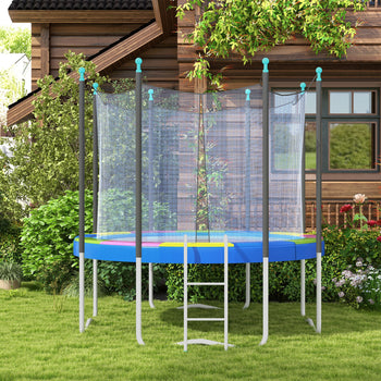 12FT Trampoline Spring Cover, Safety Trampoline Pad Replacement, Waterproof and Tear Resistant, All Weather Trampoline Accessories, Multi Color