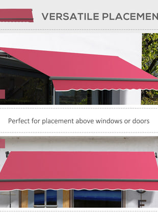 Patio Awning Canopy Retractable Deck Door Outdoor Sun Shade Shelter