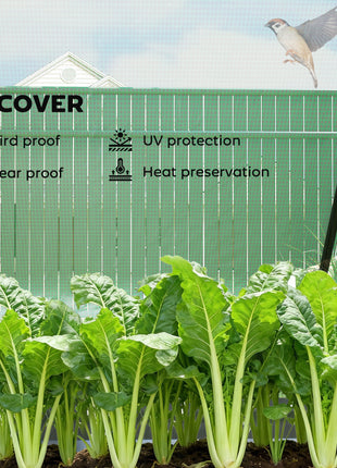 4 x 3 x 3ft Raised Garden Bed with Mini Greenhouse, Galvanized Raised Garden Bed with Cover, Green and Dark Gray