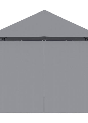 10' x 13' Outdoor Patio Gazebo, Canopy Shelter with 6 Removable Sidewalls & Steel Frame for Garden, Lawn, Backyard & Deck, Gray