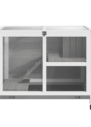 Desk/Table Sized Rabbit Hutch with Wheels