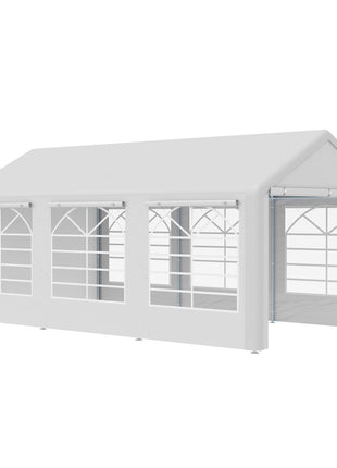 10' x 20' Heavy Duty Party Tent & Carport with Removable Sidewalls and Double Doors, Large Canopy Tent, Sun Shade Shelter, for Parties, Wedding, Outdoor Events, BBQ, White