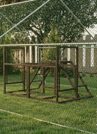Chicken Activity Play Set with Multiple Chicken Perches, Swing, Ladder, Platform for 3-4 Chickens, Coffee