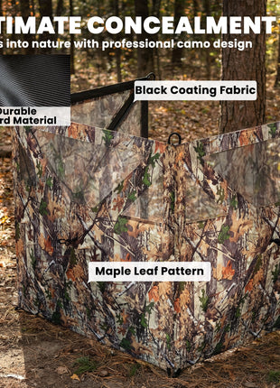 Camping Hunting Blind, 3-Panel Blind See Through for Hunting Camping 176" x 58.3" Camouflage