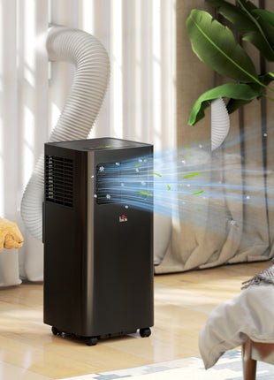 10000 BTU Mobile Air Conditioner, 441 Sq. Ft., AC Unit with Dehumidifier, Sleep, 24H Timer On/Off, Window Kit, Black