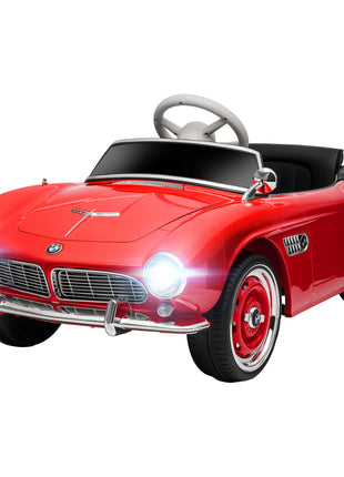 Licensed BMW 12V Kid Electric Ride On Car with Easy Transport, Red