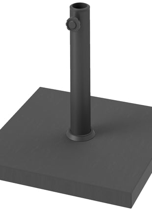 Patio Umbrella Base, 40 lbs Concrete Heavy Duty Umbrella Base, Outdoor Umbrella Stand Patio Umbrella Holder for 1.5"/1.9" Umbrella Poles for Outdoor, Lawn, Poolside, Black