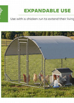 Wooden Chicken Coop Outdoor with Nesting Box, Pull-Out Metal Tray, for 1-2 Chickens, Rabbits, Ducks, 36" x 25" x 27"