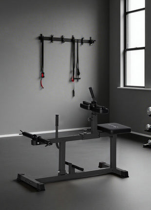Adjustable Steel Seated Calf Raise Exercise Strength Training Gym Equipment, Black