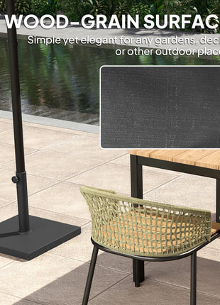 Patio Umbrella Base, 40 lbs Concrete Heavy Duty Umbrella Base, Outdoor Umbrella Stand Patio Umbrella Holder for 1.5"/1.9" Umbrella Poles for Outdoor, Lawn, Poolside, Black