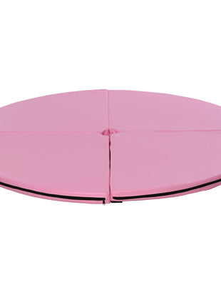 Pole Dance Mat, 2"T x 5'W Folding Pole Crash Mat for Home, Lightweight and Foldable, Pink