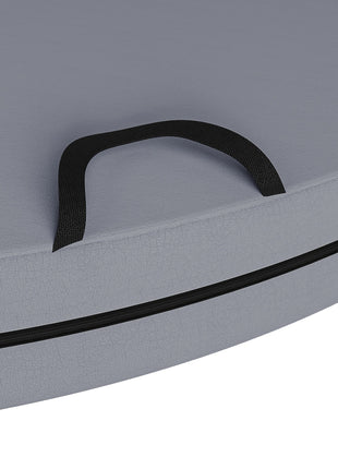 Foldable Crash Mat, Pole Padding with Carrying Handles and EPE Foam for Dance Training and Exercise, Gray