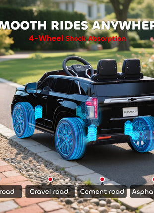 Electric Ride on Car 12V Kids Ride-on Toy, Black