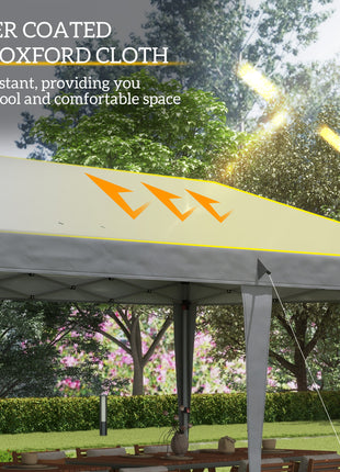 10' x 20' Pop Up Canopy Tent, Upgraded Heavy Duty Tents for Parties, Outdoor Instant Gazebo Sun Shade Shelter with Carry Bag, for Catering, Events, Wedding, Backyard BBQ, Gray