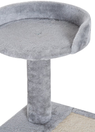 40" 5-Level Revolving Stair Cat Tree Scratcher Climbing Activity Tower with Play Center and Resting Perch - Gray