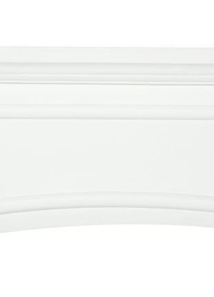Modern Fireplace Mantel, Surround Mantels for Fireplace with Decorative Pattern Interior Width 29" White