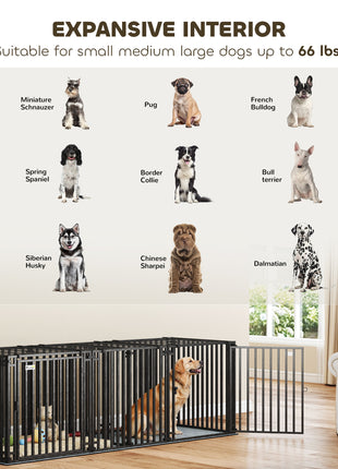 83"L Heavy Duty Dog Crate, Extra Large Dog Kennel with Divider and Mat for Large Breeds, Modular Puppy Playpen