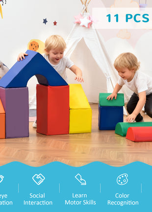 11-Piece Kids Crawl and Climb Activity Play Set for Climbing, Crawling, Sliding, Assorted