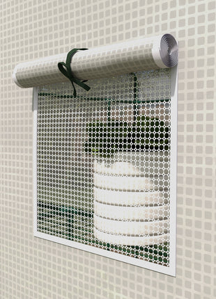 Portable Greenhouse, Water/UV Resistant Walk-In Small Outdoor Green House with 2 Tier Flower Rack Shelves, White