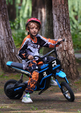 24V 350W Electric Dirt Bike Up to 15 MPH w/ Twist Grip Throttle, Blue