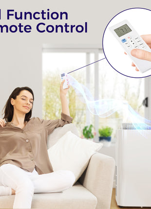 12000 BTU Portable Air Conditioner with Remote Control, Free Standing AC Unit with Built-in Cool, Dehumidifier, Fan Modes for Room Up to 550 Sq.Ft., 24 Hour Timer, Window Installation Kit