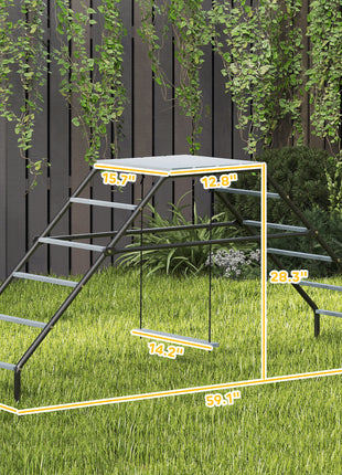 Chicken Coop Perches with Adjustable Swing, 10 Roosting Bars, for Backyard, Farm