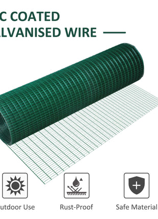 PVC Coated Steel Chicken Rabbit Mesh Fencing Wire Garden Galvanized Fence Border