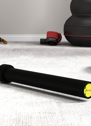 7.2ft Weight Bar, Olympic Bar with Rotating Sleeves, Non-Slip Knurling Grip, 1500lbs Weight Capacity, Yellow