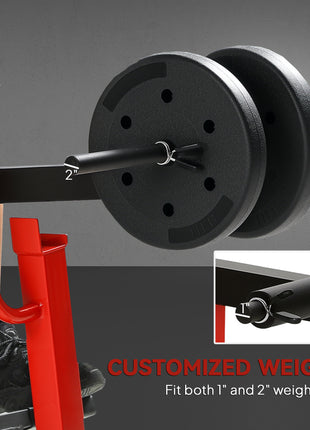 Adjustable Steel Seated Calf Raise Exercise Strength Training Gym Equipment, Red
