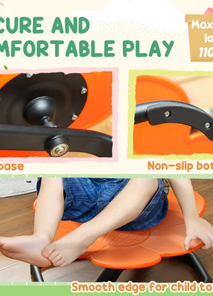 Sensory Spinning Chair for Autism, Kids, Training Body Balance & Coordination, Orange