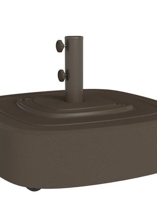 Patio Umbrella Base Outdoor Umbrella Stand with Wheels for 1.5"/1.9" Umbrella Poles