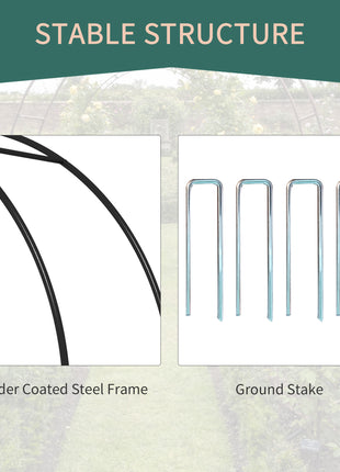 89.25" Metal Garden Arch with Gate, Garden Arbor Trellis for Climbing Plants, Roses, Vines, Wedding Arch, Black