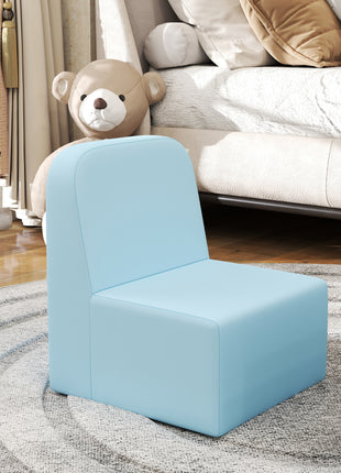 2-in-1 Convertible Table and Chair Set for Boys Girls for Boys Girls, Light Blue