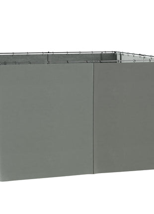 9.84' x 11.8' Gazebo Sidewall Set with Hooks/C-Rings, Gray
