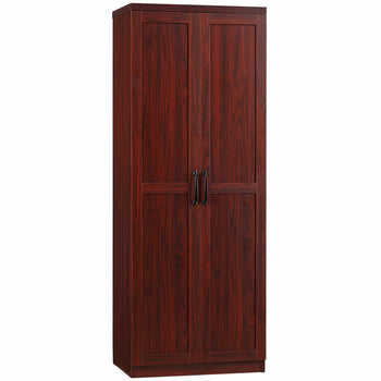 63" 2-Door Kitchen Pantry, Freestanding Storage Cabinet with 5-tier Shelving and 2 Adjustable Shelves for Dining Room, Espresso