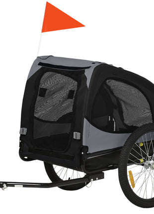 Dog Bike Trailer, Pet Stroller with Wheels for Medium Dogs, Black