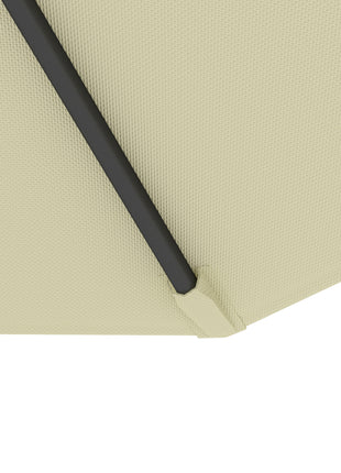 10' Cantilever Tilt Offset Patio Umbrella w/ UV & Water Safe Material & Cross Base (Weight Not Included), Beige