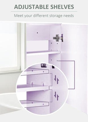 Double Door Wall Mounted Bathroom Mirror, 31.5" x 23.5" Medicine Cabinet with Modern Design, Large Storage, & Quiet Hinges
