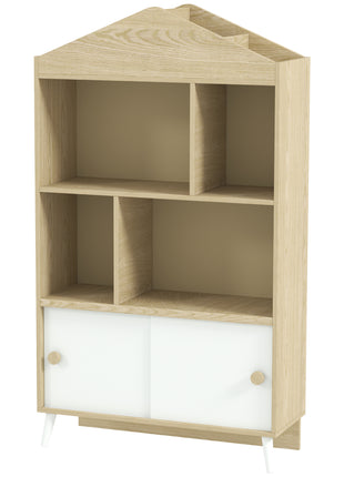4-Cubby Children's Toy Shelf, Kids Bookshelf and Toy Storage for Playroom, Children's Room, Living Room,