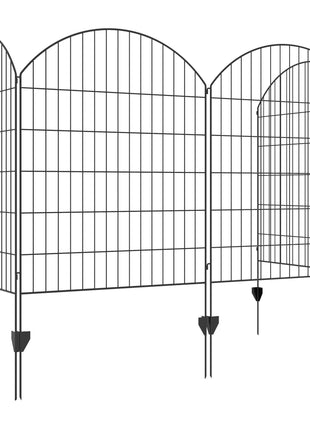 4 Pack Garden Fencing for Yard, Decorative Fence Panels as Animal Barrier and Flower Edging, Grids