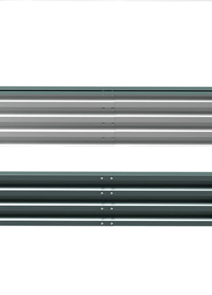 Steel Raised Garden Bed, Set of 5 Large Box Planters for Outdoor Plants Vegetables Flowers Herbs, 8x8x1ft, Green