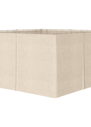 9.84' x 13.1' Gazebo Sidewall Set with Hooks/C-Rings, Beige